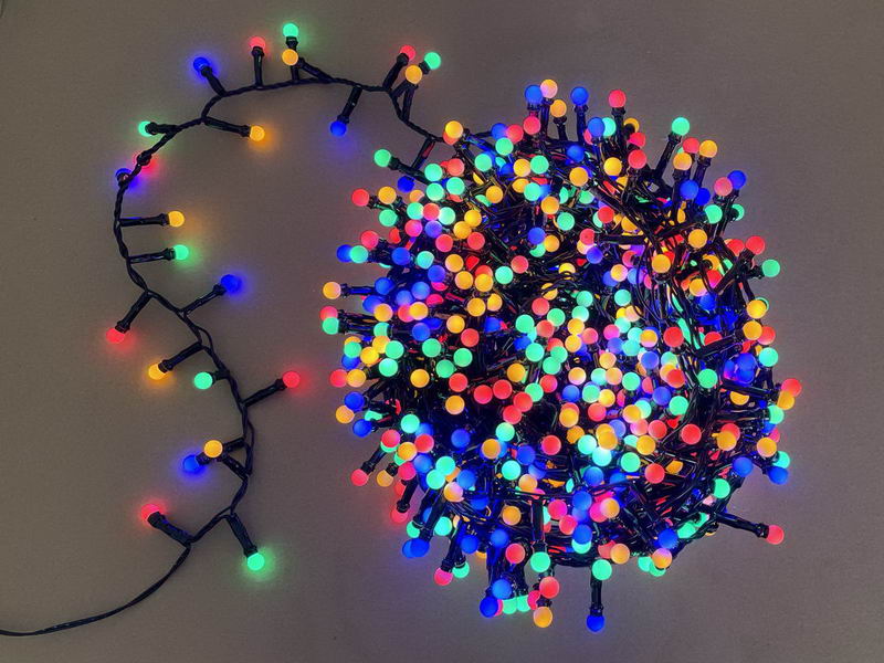 Snake lights with cherry ball, 900L