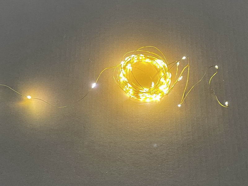 LED String Lights, flexible thin wire, 120L